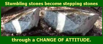 Stones stumbling stepping
